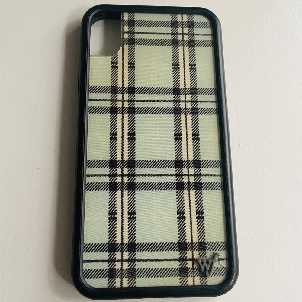 Blue plaid Wildflower case